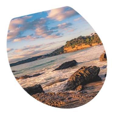 Imagem de Wswqop Adesivo para Tampa de Assento de Vaso Sanitário, Adesivo de Parede para Banheiro, Adesivo para Banheiro, Style a, Tamanho real