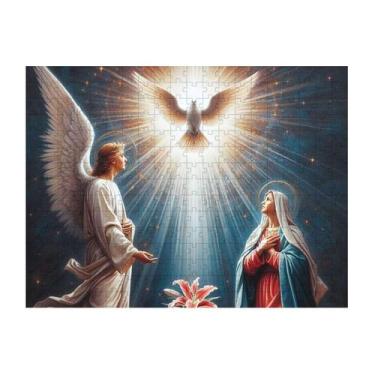 Imagem de Quebra-Cabeça Sagrado O Anjo Anunciou A Maria E Ela Concebeu - Coleção