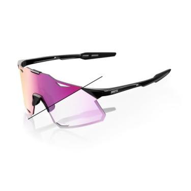 Imagem de 100% Óculos de sol Hypercraft - preto brilhante; espelho roxo fotocromático