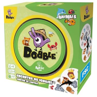 Imagem de Galápagos,Dobble:Animais,Jogo de cartas para crianças e adultos,2 a 8 jogadores,A partir de 6 anos,Partidas de até 15 min.