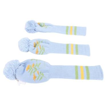 Imagem de Generic Tampas da Cabeça do StrickClub, 3pcs Soft Long Neck Club Head Chead para Jogo (Azul)