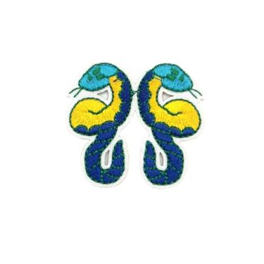 Imagem de Ruoming Ruoming 1 peça de emblema bordado para signos do zodíaco, 8 x 8 cm, preto e dourado, design de constelação (Gêmeos)