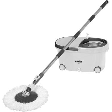 Imagem de Vassoura Mop Giratório 7,5 Litros Com Cesto Inox Vonder