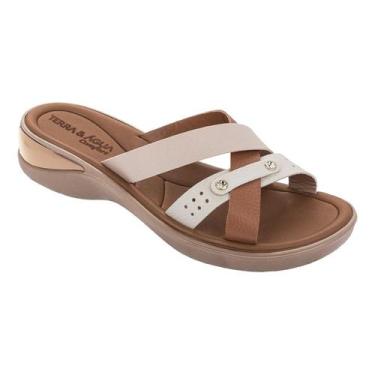Imagem de Sandália Anatômica Feminina Terra e Agua 481012SF, 35, Off white, Aura