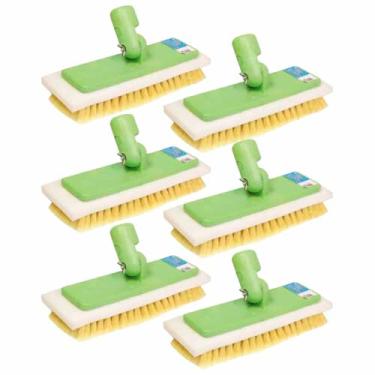 Imagem de Kit 6 Esfregão Escovão Vassoura Articulado Lava Furgão