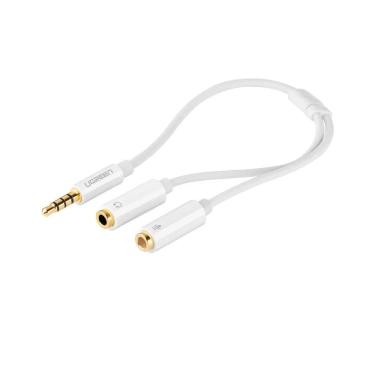 Imagem de Cabo Adaptador Headset Ugreen P3/2xp2 F Av141 Branco