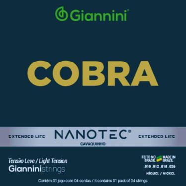 Imagem de Encordoamento Cavaco Giannini Nanotec Niquelada GESCL PN