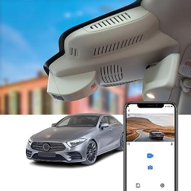 Imagem de Fitcamx Câmera de painel 4K compatível com Benz CLS 450 4MATIC 2019 2020 2021 2022 2023 (HD2-6269), estilo de fábrica OEM, vídeo UHD 2160P, gravação em loop, conexão Wi-Fi e aplicativo, sensor G