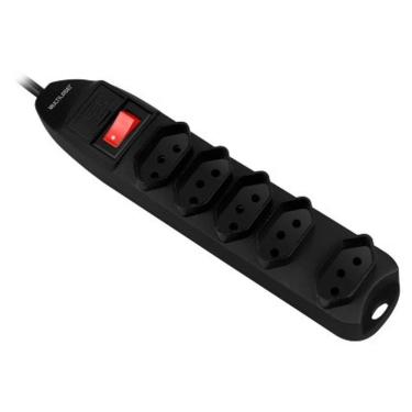 Imagem de Filtro De Linha 5 Tomadas Preto Multilaser - Wi297
