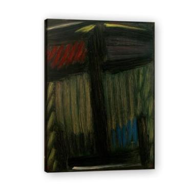 Imagem de NHLDZYH Pôster de arte expressionista. (A noite de inverno) de Alexej von Jawlensky. Pinturas a óleo famosas. Decoração de parede de sala de estar ou escritório. Moldura interna 50 x 70 cm - 19,6 x