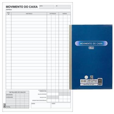 Imagem de Talão Movimento de Caixa Grande 100fls Tilibra Controle Financeiro de 