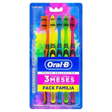Imagem de Escova Dental Suave Oral-B Color Collection Pack 5un