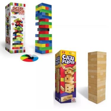 Imagem de Kit Jogo Infantil Caiu Perdeu Pró + Caiu Perdeu Pais e Filho - Pais & 