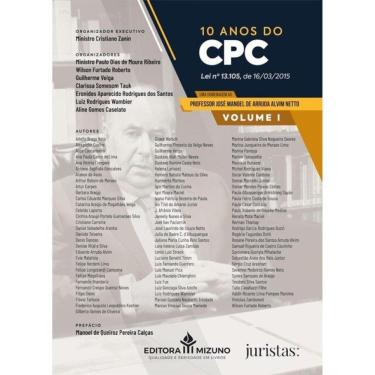 Imagem de 10 Anos Do Cpc - Lei Nº 13.105, De 16/03/2015 - 2025 - Vol. 1