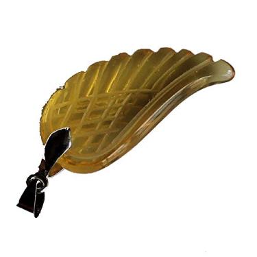 Imagem de Asa de anjo esculpida à mão com pedra preciosa mista de 35 mm para colar com pingente (citrino piezoelétrico (vidro))