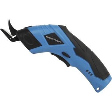 Imagem de Tesoura Eletrica Sem Fio Corta Tecido Pano Papel Tecido Diy Artesanato