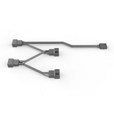 Imagem de Cabo Splitter Para Fans Pwm Pcyes, 1 Entrada 4 Saidas, Preto