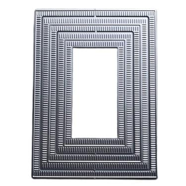 Imagem de Recorte retangular para fazer cartões, recortes de scrapbooking, matrizes de corte de metal, parabéns, cortes de matriz em relevo, modelo de estênceis para decoração de scrap-booking, cartão de bênção