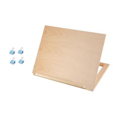 Imagem de Esquirla Cavalete de mesa para pintura, dobrável, para receitas, para estudantes de arte, para desenho, para iniciantes, com quadro de desenho ajustável de, 1 Conjunto