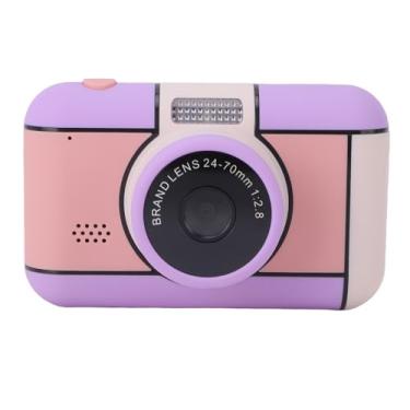 Imagem de VBESTLIFE Câmera Digital Infantil, Lente Dupla de 48 MP Com Tela de 2,4 Polegadas e Recursos Criativos de Flash, Câmeras de Viagem Portáteis para Brinquedos de 3 a 12 Anos (Violeta)