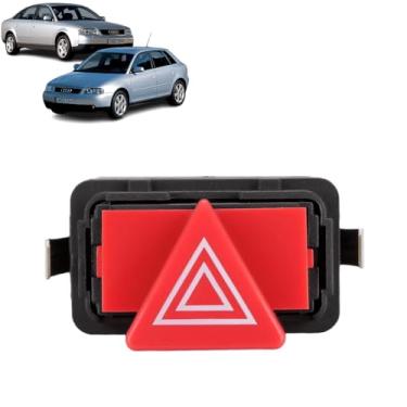 Imagem de Botão de Pisca Alerta Emergência Interruptor Relê Painel Aud i A3 A6 2000 2001 2002 2003 2004 2005