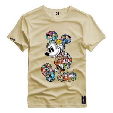 Imagem de Camiseta Personalizada Mickey Mouse Personagens Desenho - Versitz, Beg