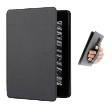 Imagem de Capa Para Kindle Paperwhite 6,8 Polegadas (M2L3EK e M2L4EK) – Função Liga/Desliga -Suporte Alça - Sistema de Hibernação - Fechamento Magnético - Cores (Preto)