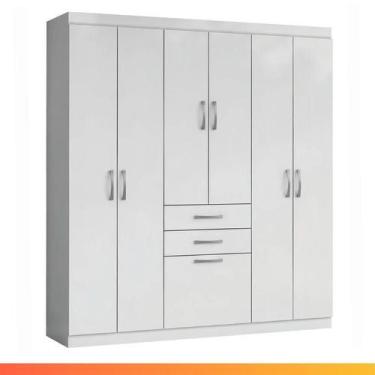 Imagem de Guarda Roupa 7 Portas 02 Gavetas Casal ou Solteiro Esposos Compacto - 