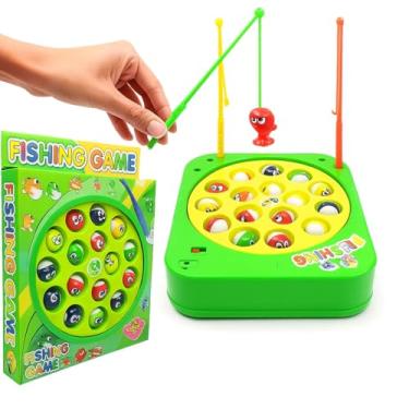 Imagem de Jogo Infantil Pescaria Brinquedo Pesca Maluca com Varinhas e Peixinhos