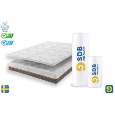Imagem de Kit Colchão De Molas Ensacadas E Pillow Top Casal D33 SDB - SDB Colchõ