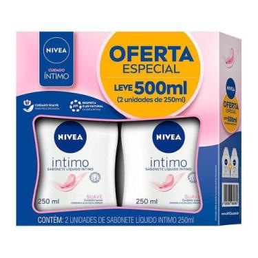 Imagem de Kit Sabonete Líquido Íntimo Nivea Suave 2 Un. 250ml Cada