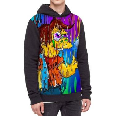 Imagem de Moletom Com Capuz The Simpsons Nelson Muntz Ref:651 - smoke, Preto, PP