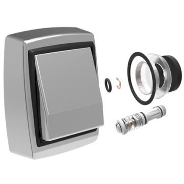 Imagem de Kit Reparo com Acionador e Acabamento Cromado para Válvula Hydra Luxo, Manual, 25x15x8 cm, 2 Peças, Compatível com Hydra Luxo e Master