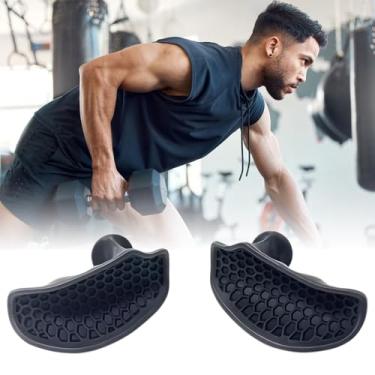 Imagem de Punhos antiderrapantes para treino – Luvas protetoras de mão de borracha ergonômicas para levantamento de peso, flexões, treinamento e exercícios, acessórios de levantamento de peso para homens e