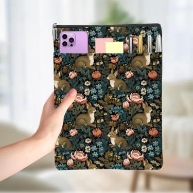 Imagem de Livros Clássicos Amantes Presentes Livro Manga Vintage Flor Impermeável Livros Cove Book Pouch Protector com Bolso Frontal Presentes de Natal Aniversário para Mulheres Amigas Bookish Acessórios