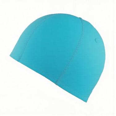 Imagem de 1 chapéu de natação extramacio de alta elasticidade impermeável respirável protetor poliéster elástico feminino masculino esportivo unissex verão durável alta elasticidade touca de natação esportiva