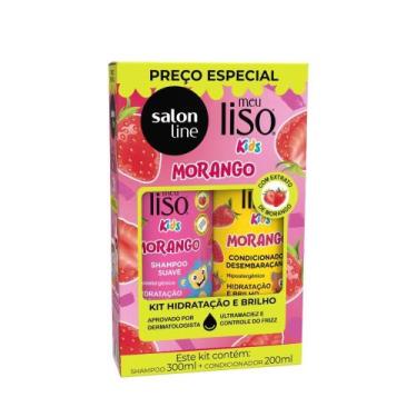 Imagem de Kit Shampoo e Condicionador Salon Line Morango Meu Liso Kids