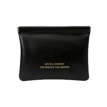 Imagem de Bolsa de armazenamento de cosméticos, bolsa de batom com fechamento automático, bolsa de viagem, bolsa de cosméticos (G, preto), Preto, Tendência
