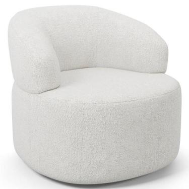 Imagem de Poltrona Giratória Orgânica Para Sala de Estar Living Helena L02 Prime