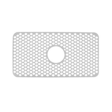 Imagem de SEEK RARE Tapete de pia de cozinha 71 x 38 cm tapete de pia de silicone antiderrapante protetor de pia para cozinha de fazenda cinza