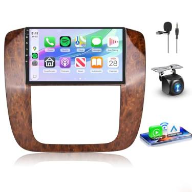 Imagem de Rádio veicular 4G + 64G para GMC Yukon Chevrolet Chevy Silverado Tahoe Suburban 2007-2013, Rimoody Android Car Stereo Wireless Carplay Andorid Auto Mirror Link GPS WiFi Bluetooth EQ SWC Câmera de