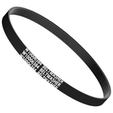 Imagem de W10006384 Correia de acionamento da arruela compatível com máquinas de lavar Wirlpool Maytag com carregamento superior, peças de reposição WPW10006384 PS11747978 AP6014712 EA2579381