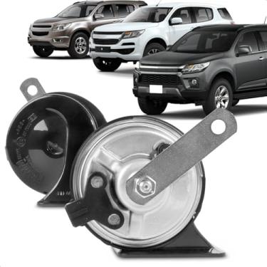 Imagem de Par Buzina Automotiva Fiamm Trailblazer 2012 A 2024 Grave E Agudo 12V Conector Jpt