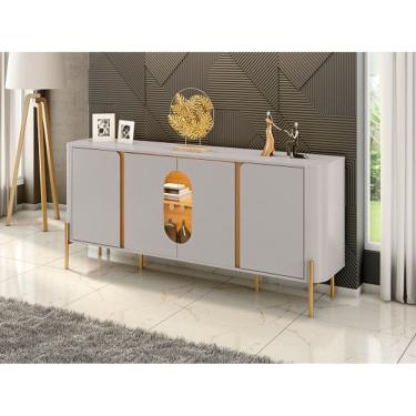 Imagem de Aparador Tambaú Off White/Naturalle – Bechara Móveis