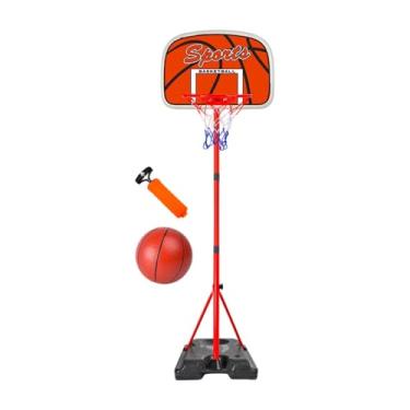 Imagem de Aymzbd Cerce E Bola de Basquete Infantil com Presentes de Bala para Crianças com Uma Altura Ajustável Da Bomba de Ar para Treinamento em, 165 cm