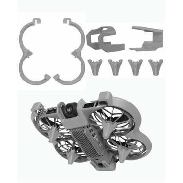 Imagem de 8 peças de proteção de hélice compatíveis com DJI Neo 2 – protetor anticolisão de plástico com suporte de trem de pouso, capa de proteção de hélice do módulo de transmissão, durável, à prova de choque