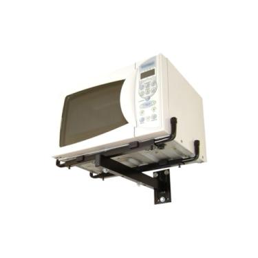 Imagem de Suporte Para Micro-Ondas | Prateleira ReforçAda De Dupla Camada(Preto,cor)