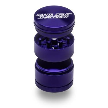 Imagem de Santa Cruz Shredder Moedor de ervas metálico, topo serrilhado para aderência mais forte, 3 peças, pequeno 4,3 cm (roxo)
