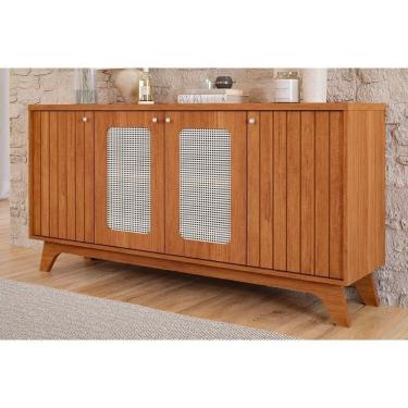 Imagem de Buffet de Sala Jantar Isa c/ Tela 4 Portas Cinamomo - Cimol