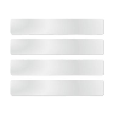 Imagem de Porta Fotos Recados Notas Post It De Metal 30x5cm + 36 Imãs (Branco)